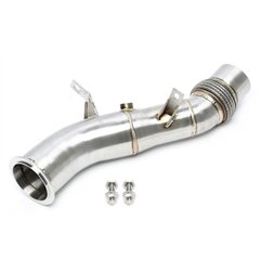 Downpipe sin catalizador con tubo flexible para BMW Serie 5 F10/11/07, X5 E70, X6 E71 - 535i/Xi - Código de motor N55