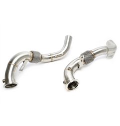 Downpipe sin catalizador con tubo flexible para BMW X5er Tipo F15/F85, X6er F16/F86 - N63+S63 motores
