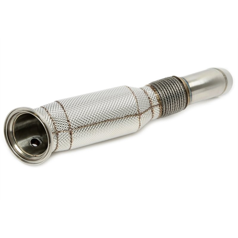 Downpipe con pantalla térmica y catalizador para BMW Serie 1 F20/F21, Serie 2 F22/F23, Serie 3 F30/F3/F34, Serie 4 F32/F33/F36, 
