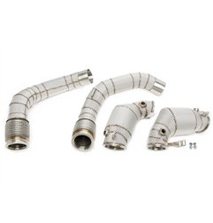 Downpipe con pantalla térmica y catalizador para BMW Serie 5 M5 Tipo F90, Serie 8 M8 Tipo F91/F92/F93 - Código de motor S63M