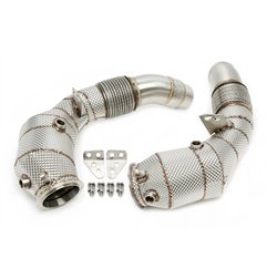 Downpipe con pantalla térmica y catalizador para BMW Serie 5 M5 Tipo F10, Serie 6 M6 Tipo F12/F13/F06 - Código de motor S63 B44
