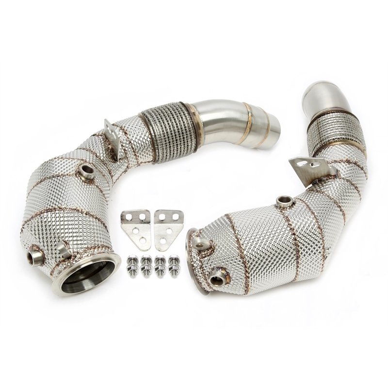 Downpipe con pantalla térmica y catalizador para BMW Serie 5 M5 Tipo F10, Serie 6 M6 Tipo F12/F13/F06 - Código de motor S63 B44