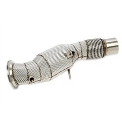 Downpipe con pantalla térmica y catalizador para BMW Serie 1 Tipo F20, F21, Serie 2 Tipo F22, F23, Serie 3 Tipo F30, F31, F34, G