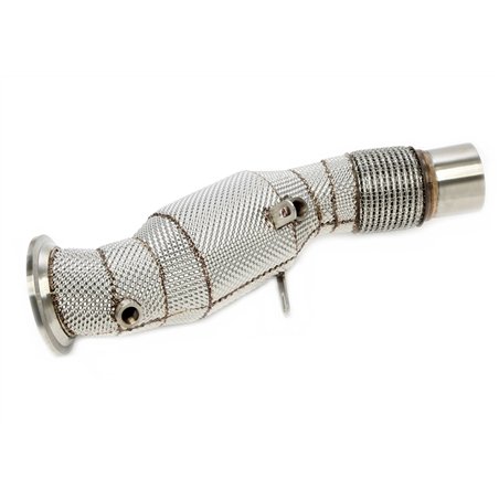 Downpipe con pantalla térmica y catalizador para BMW Serie 1 Tipo F20, F21, Serie 2 Tipo F22, F23, Serie 3 Tipo F30, F31, F34, G
