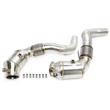 Downpipe sin catalizador con tubo flexible para BMW Serie 5 Tipo G30,G30N, Serie 7 Tipo G11N, Serie 8 Tipo G14/G15/G16, X5 Tipo 