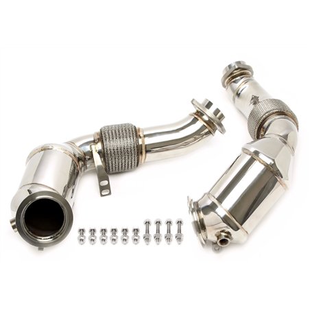 Downpipe sin catalizador con tubo flexible para BMW Serie 5 Tipo F07,F10,F11, Serie 6 Tipo F12,F13,F14, Serie 7 Tipo F01,F02,F03