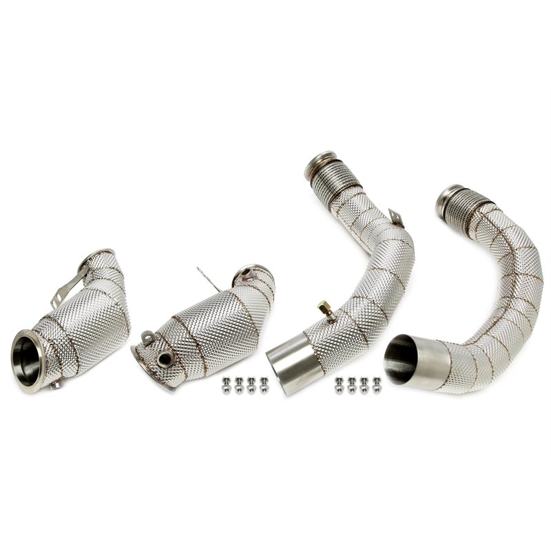 Downpipe con pantalla térmica y catalizador para X5 M Tipo F95, X6 M Tipo F96 a partir de BJ 2020-2022 - Código de motor S63