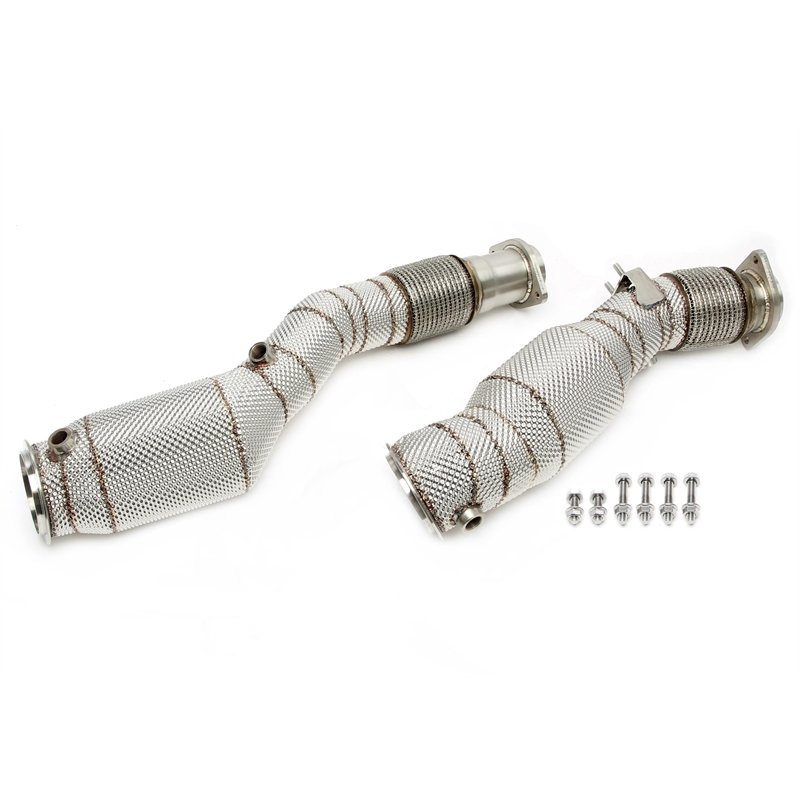 Downpipe con pantalla térmica y catalizador para BMW X3er M modelos Tipo F97, X4er M modelos Tipo F98 - Código de motor S58