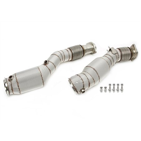 Downpipe con pantalla térmica y catalizador para BMW X3er M modelos Tipo F97, X4er M modelos Tipo F98 - Código de motor S58