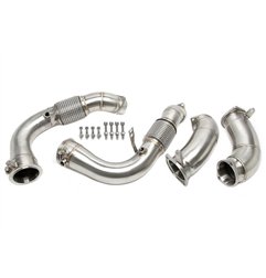 Downpipe sin catalizador con tubo flexible para BMW X5M (G05), X6M (G06) - modelos con Código de motor S68