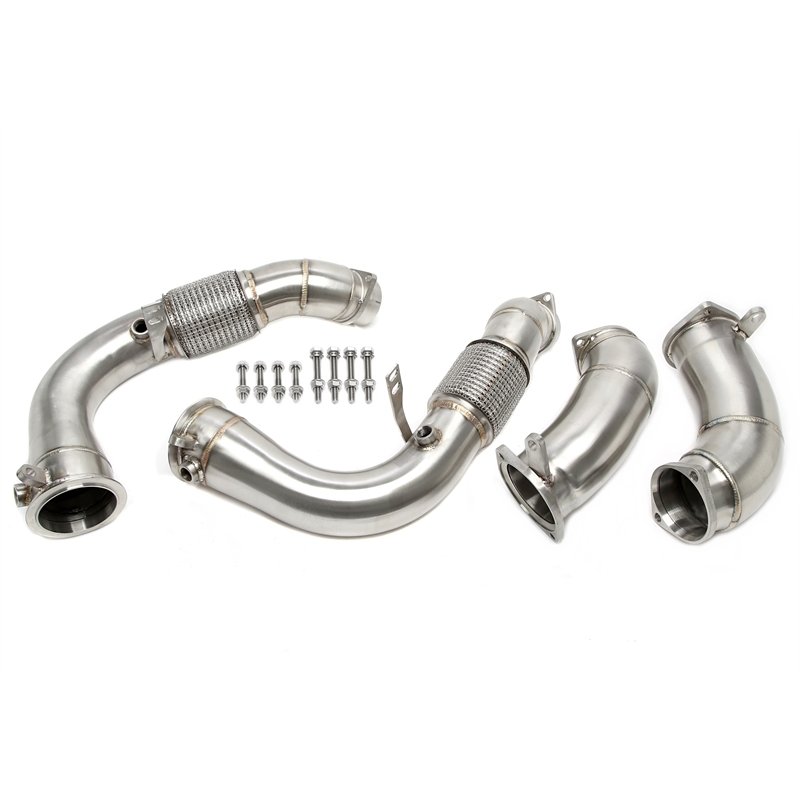 Downpipe sin catalizador con tubo flexible para BMW X5M (G05), X6M (G06) - modelos con Código de motor S68