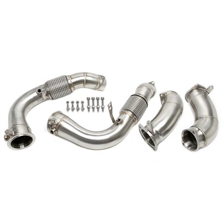 Downpipe sin catalizador con tubo flexible para BMW X5M (G05), X6M (G06) - modelos con Código de motor S68