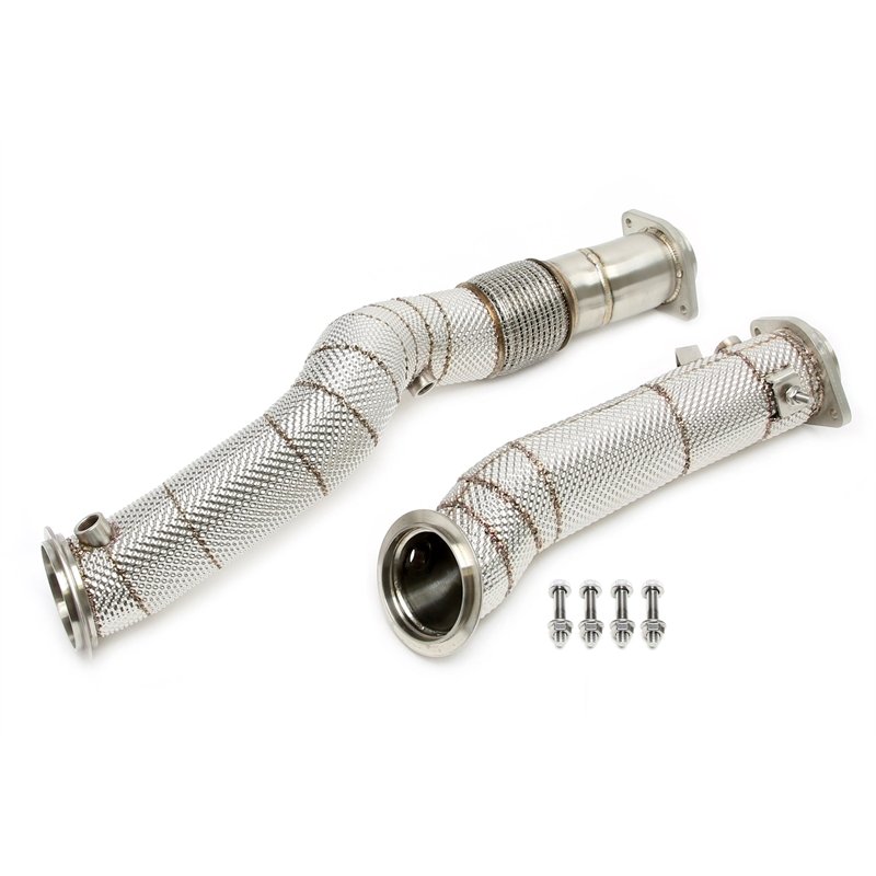 Downpipe con pantalla térmica y tubo flexible para BMW Serie 2 M2 Tipo G87, Serie 3 M3 Tipo G80, Serie 4 M4 Tipo G82 - Código de