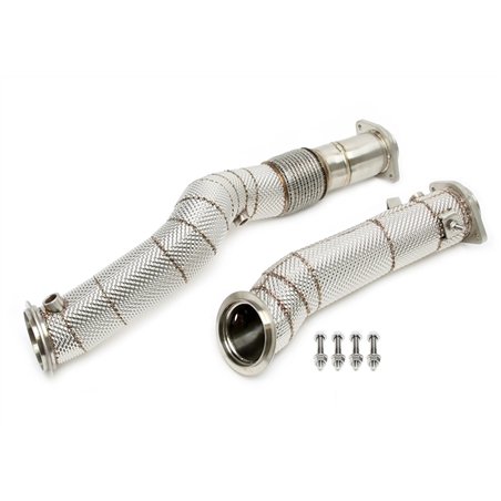 Downpipe con pantalla térmica y tubo flexible para BMW Serie 2 M2 Tipo G87, Serie 3 M3 Tipo G80, Serie 4 M4 Tipo G82 - Código de