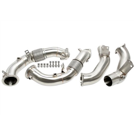 Downpipe sin catalizador con tubo flexible+filtro de partículas de gasolina (OPF) para BMW Serie 5 (G30), Serie 8 (G14, G15, G16