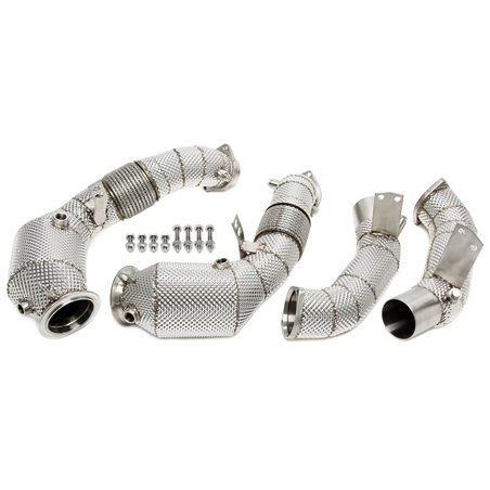 Downpipe con catalizador y Hitzschild+filtro de partículas de gasolina (OPF) para BMW Serie 5 (G30), Serie 8 (G14, G15, G16)