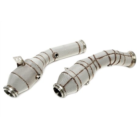 Downpipe con pantalla térmica y catalizador para Mercedes-Benz Clase C W205, Clase E W212, W213 - Código de motor M276