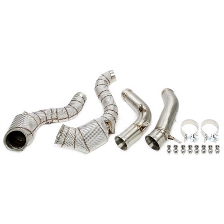 Downpipe con pantalla térmica y catalizador para Mercedes-Benz Clase E AMG E63, E63S (W213, S213) - Código de motor M177