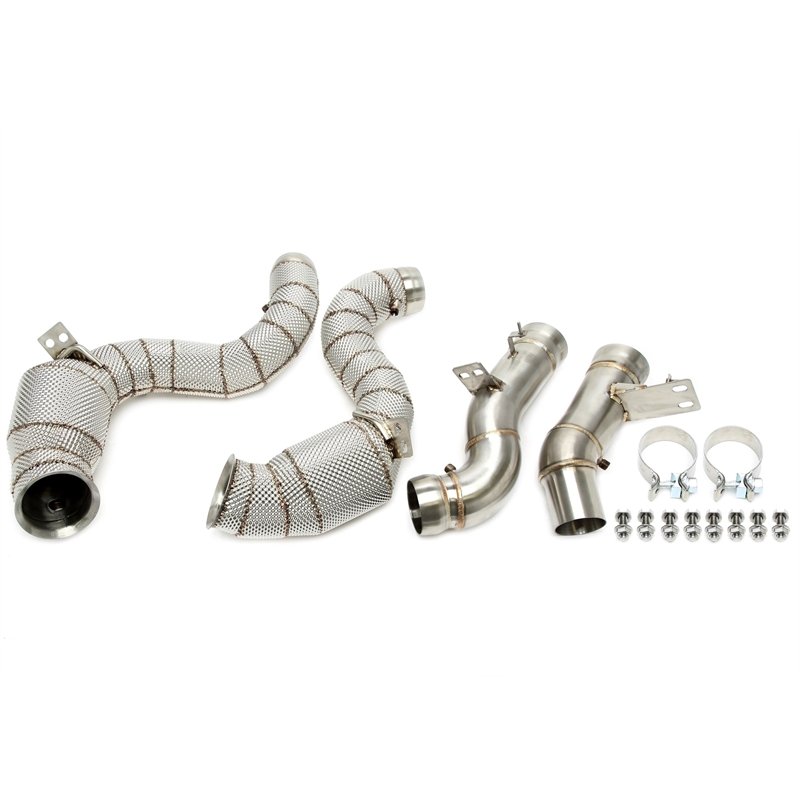 Downpipe con pantalla térmica y catalizador + filtro de partículas de gasolina (OPF) compatible Mercedes Benz GLE Klasse AMG 63/