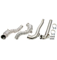 Downpipe con pantalla térmica y catalizador para Mercedes-Benz AMG GT GTS/GTC/GTR C190/R190 - Código de motor M178