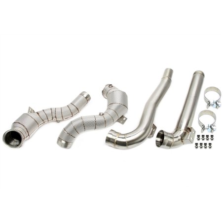 Downpipe con pantalla térmica y catalizador para Mercedes-Benz AMG GT GTS/GTC/GTR C190/R190 - Código de motor M178