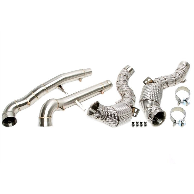Downpipe con pantalla térmica y catalizador+ filtro de partículas de gasolina (OPF) para Mercedes-Benz AMG GT GTS/GTC/GTR C190/R