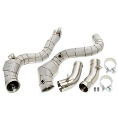 Downpipe con pantalla térmica y catalizador para Mercedes Benz Clase GLC C63 AMG X253, GLC Coupe C253 - Código de motor M177
