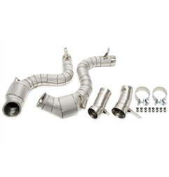Downpipe con pantalla térmica y catalizador para Mercedes Benz Clase S AMG S63 W222 - Código de motor M177