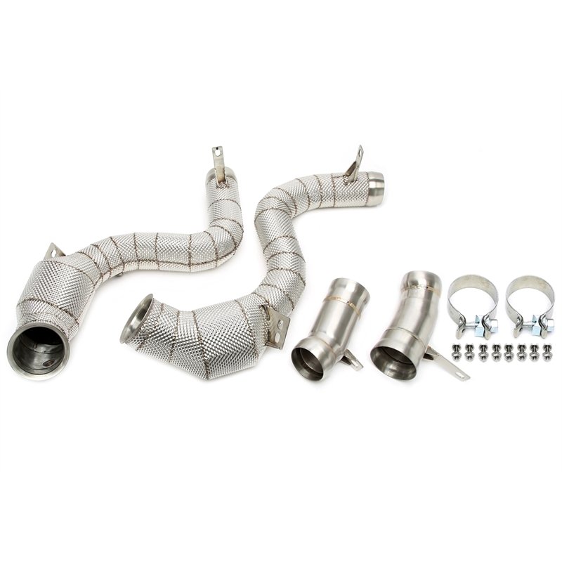 Downpipe con pantalla térmica y catalizador para Mercedes Benz Clase S AMG S63 W222 - Código de motor M177