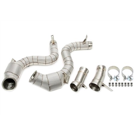 Downpipe con pantalla térmica y catalizador para Mercedes Benz Clase S AMG S63 W222 - Código de motor M177