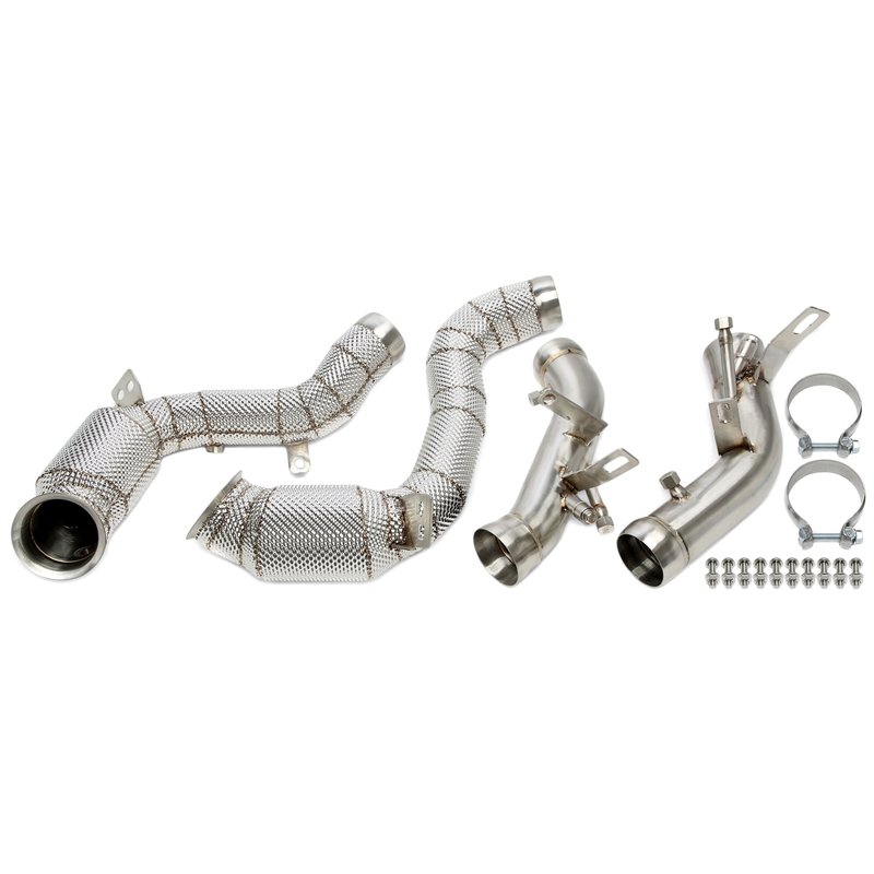 Downpipe con catalizador con pantalla térmica y filtro de partículas de gasolina (OPF) para Mercedes-Benz Clase E AMG E63, E63S 