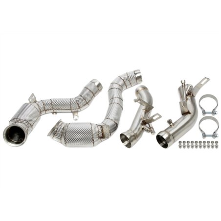 Downpipe con catalizador con pantalla térmica y filtro de partículas de gasolina (OPF) para Mercedes-Benz Clase E AMG E63, E63S