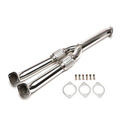 Y-Downpipe / Schalldämpfer tubo de sustitución para Nissan Skyline / GT-R R35