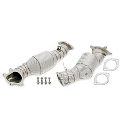 Downpipe con pantalla térmica y catalizador para Nissan Skyline / GT-R R35