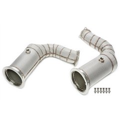 Downpipe con catalizador+pantalla térmica para Porsche Cayenne Turbo Tipo 9YA