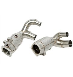 Downpipe con pantalla térmica y catalizador para Porsche 911 Carrera/S modelos Tipo 991.2
