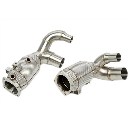 Downpipe con pantalla térmica y catalizador para Porsche 911 Carrera/S modelos Tipo 991.2