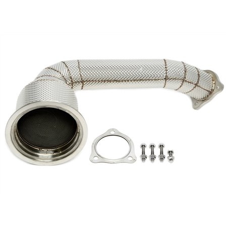 Downpipe con pantalla térmica y catalizador / Vorkatersatzrohr para Porsche Panamera /4 3.0T Tipo 971