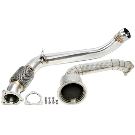 Downpipe con pantalla térmica y catalizador / Vorkatersatzrohr+Downpipe / Hauptkatersatzrohr para Porsche Panamera /4 3.0T Tipo