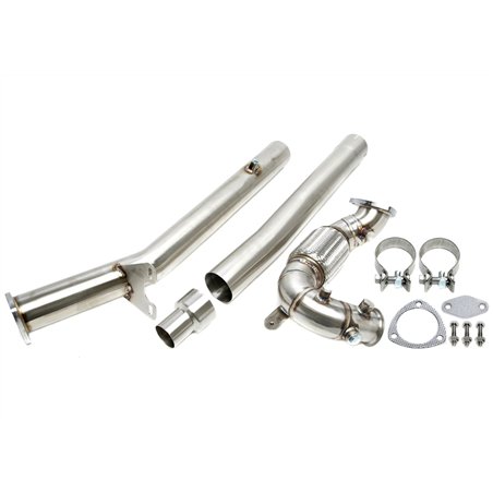 Downpipe con tubo flexible para Audi A3 (8P) / Skoda Octavia (1Z), Superb (3T) / VW Golf VI (1K), Jetta (1KM), Scirocco III (13)