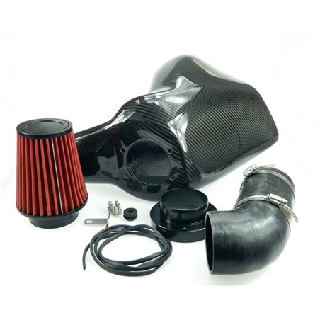 Carbon Air Intake / Airbox compatible con Seat Leon (1P)/ VW Eos (1F), Golf VI + Cabrio (5K/517), Passat CC (358), Scirocco III