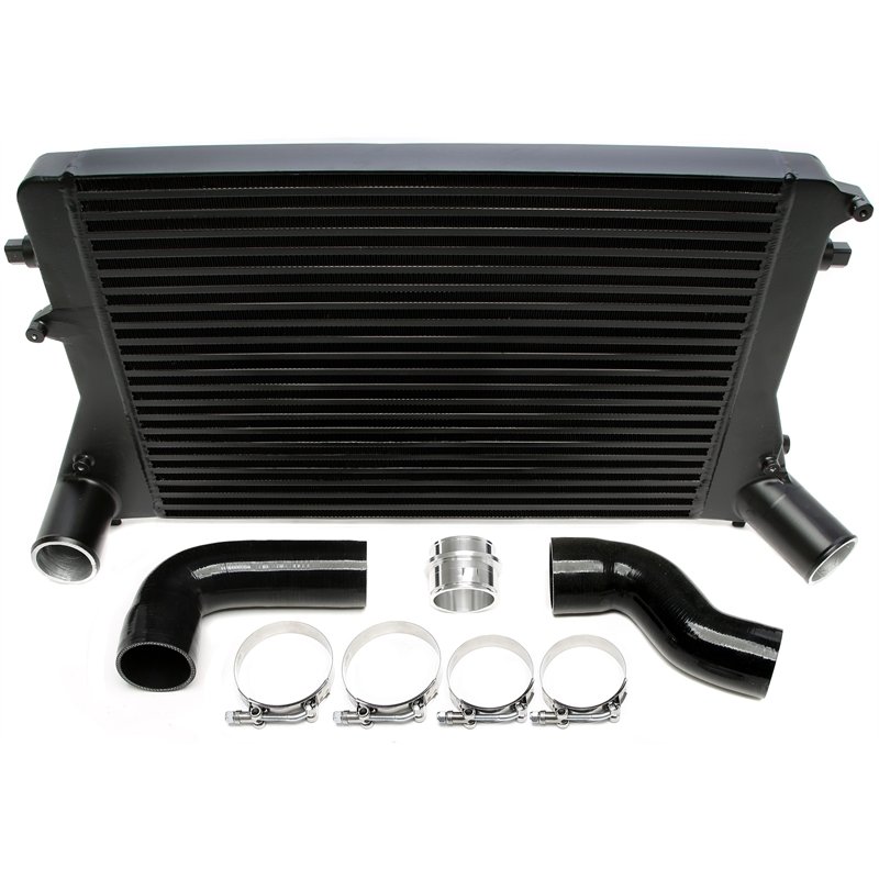  Kit de Intercooler negro compatible con Audi A3/S3 (8P) / TT (8J) / Seat Leon (1P)/ Skoda Octavia (1Z), Superb (3T) / Golf V+VI