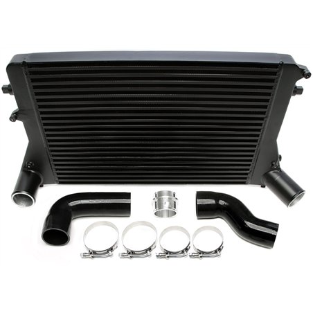  Kit de Intercooler negro compatible con Audi A3/S3 (8P) / TT (8J) / Seat Leon (1P)/ Skoda Octavia (1Z), Superb (3T) / Golf V+VI