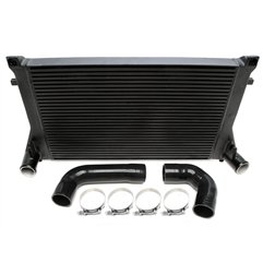  Intercooler negro compatible con Audi A3 (8V), TT (8S) / Seat Leon (5F) / Skoda Octavia III (5E), Superb III (3T) / VW Golf VII