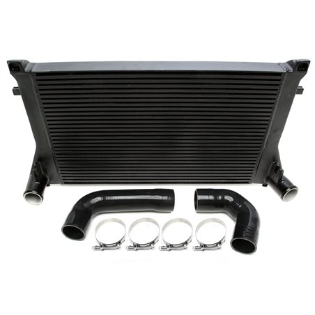  Intercooler negro compatible con Audi A3 (8V), TT (8S) / Seat Leon (5F) / Skoda Octavia III (5E), Superb III (3T) / VW Golf VII