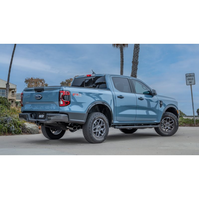 Escape Borla S-Type salida lateral con colas negro cromo Ford Ranger XLT 2024-2025 - 140971BC