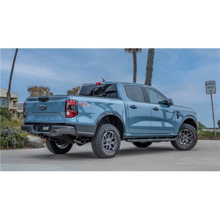 Escape Borla S-Type salida lateral con colas negro cromo Ford Ranger XLT 2024-2025 - 140971BC