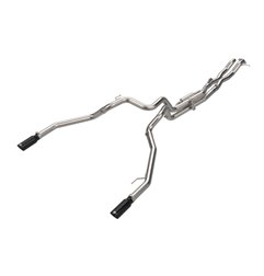 Escape cat-back aFe Vulcan Series 3" inox 304 Ford Ranger Raptor V6 3.0L biturbo 2024-2025 - Colas negras - 49-33152-B