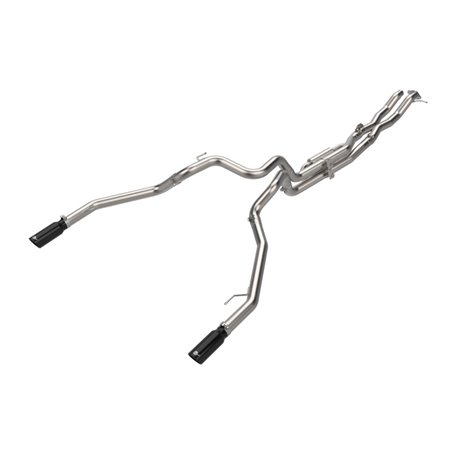 Escape cat-back aFe Vulcan Series 3" inox 304 Ford Ranger Raptor V6 3.0L biturbo 2024-2025 - Colas negras - 49-33152-B