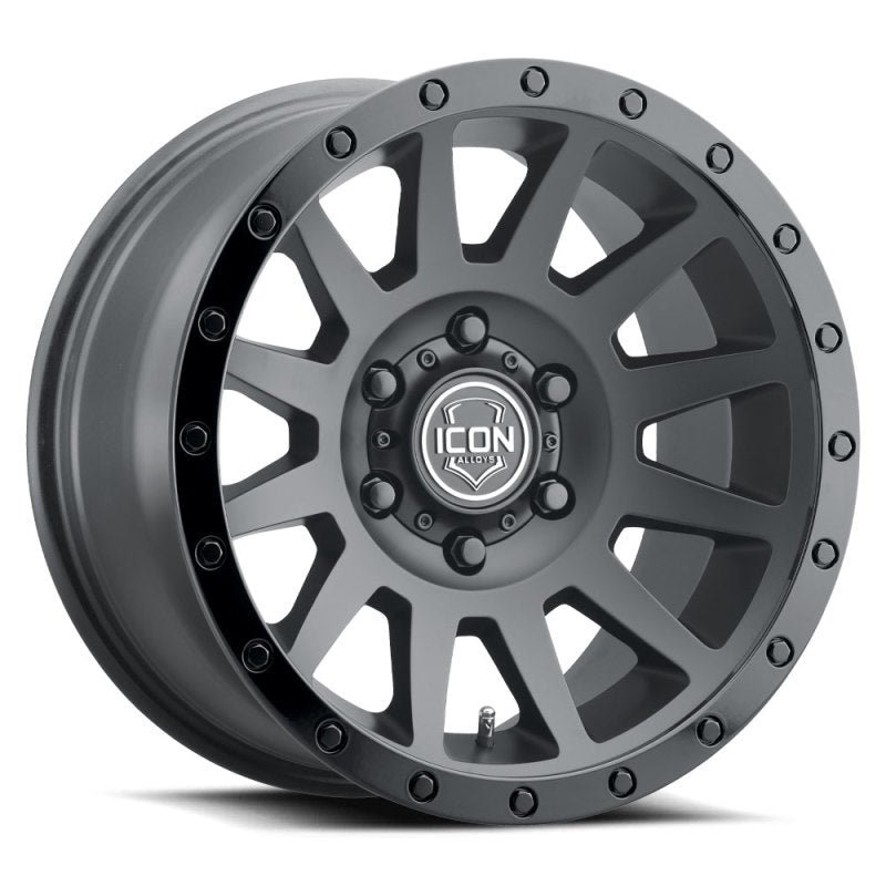 Llanta ICON Compression 18x9 6x5.5 ET25 6" BS buje 95.1 mm Double Black - 2018909060DB